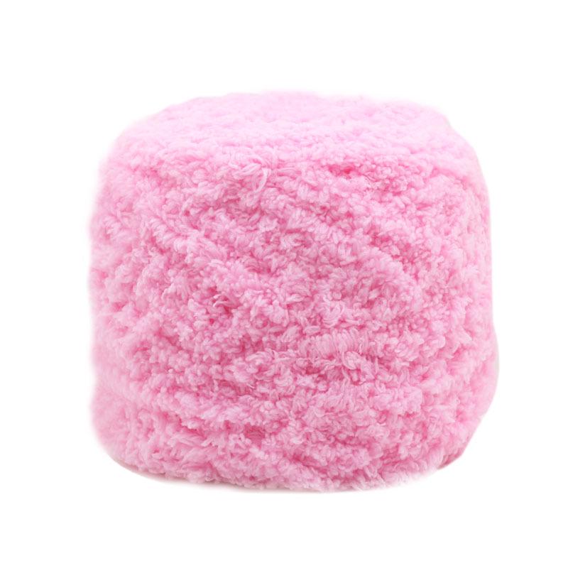 Medium-Thick Three-Strand Coral Velvet Ice Silk Plush Yarn for Hand-Knitted Baby Scarves & Vests