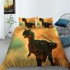 Polyester Bedding Two Or Three-Piece Dinosaur Digital Printing