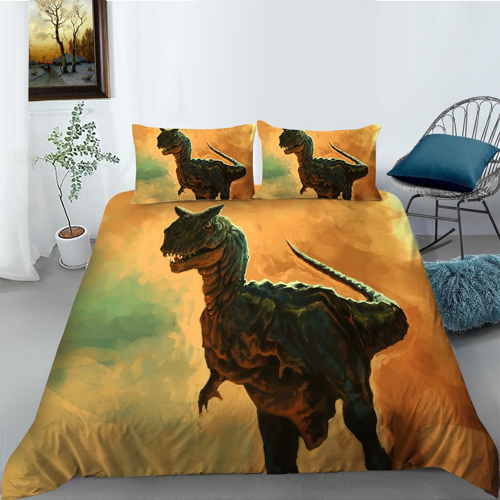 Polyester Bedding Two Or Three-Piece Dinosaur Digital Printing