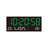Time/Date/Week/Temp Display Digital Wall Clock 12/24H Electronic Table Clock  Living Room