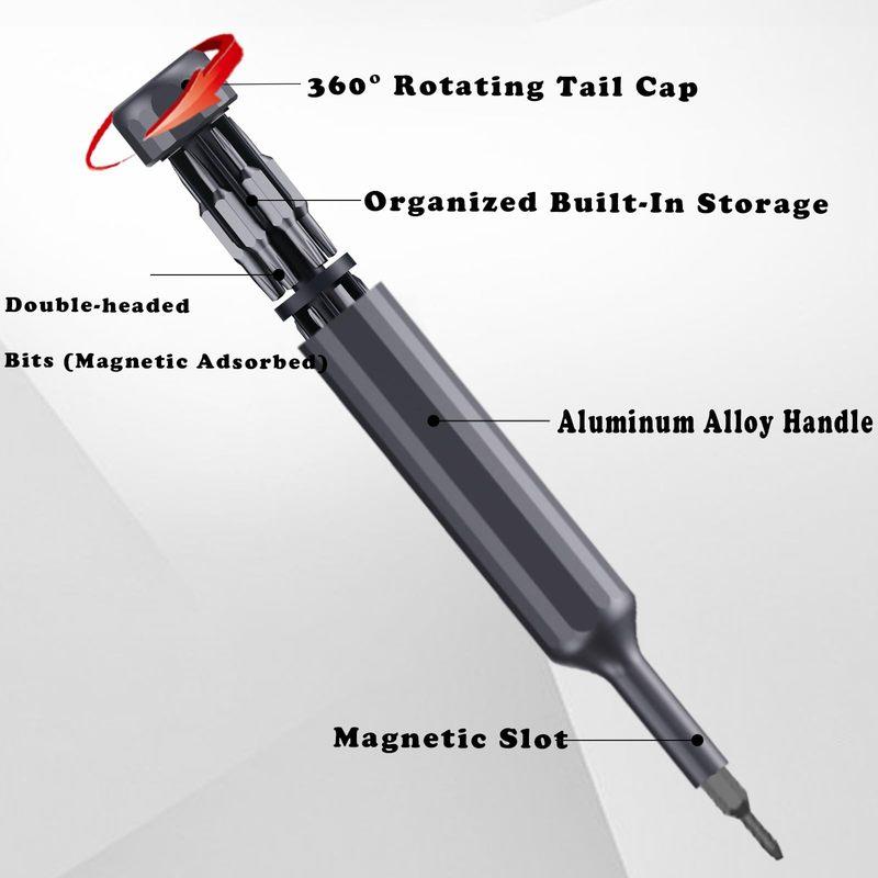 27-in-1 Mini Precision Screwdriver Set Magnetic Repair Tool Kit for Electronics Phone Laptop Watch 