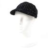 Excellent Casquette Tweed with COCO Mark Black Silver Cotton Women M 23P Used
