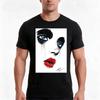 Deep Blue Eyes Deep Red Lips Tshirt Summer Casual Cotton Tee Oversized Streetwear Tops Vintage Graphic Print 100 Cotton
