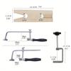 Professional Jeweler's Saw Set: jewelry tools, saw frame, wooden pin clamp, wood, metal, jewelry tools.
