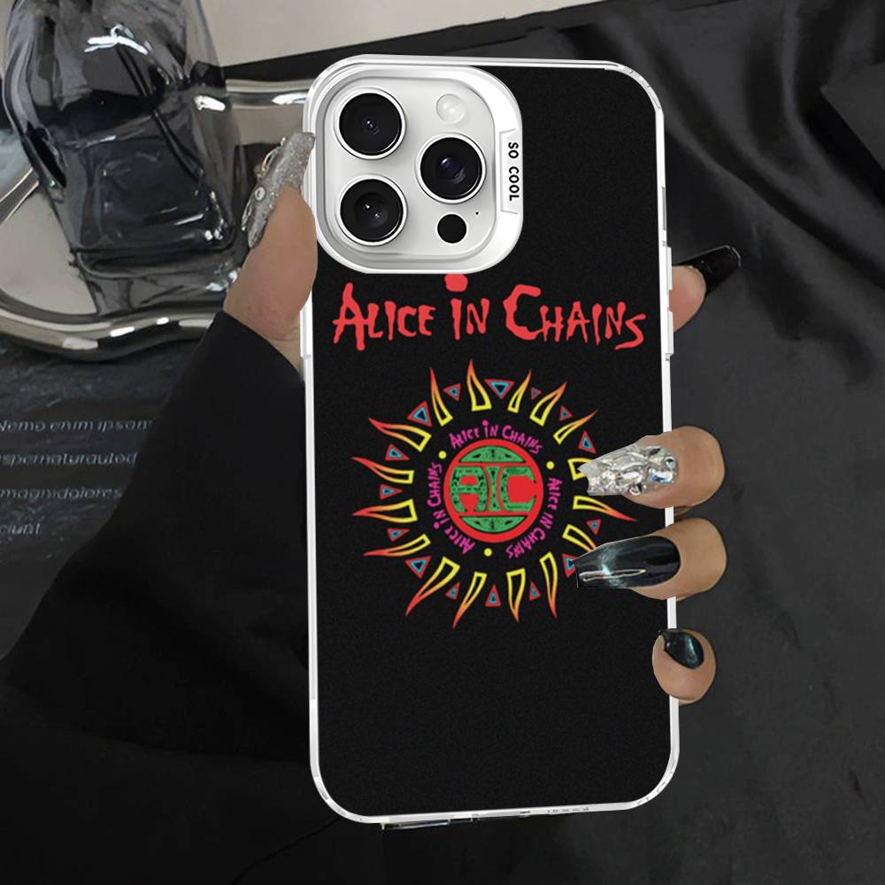 A-Alice I-In C-Chains Phone Cases For iPhone 17 16 15 14 13 12 11 Plus Pro Max Pro Color Matte Cover