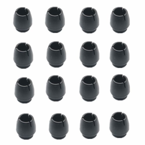 16 Pieces Black Chair Leg Caps with Felt Silicone Floor Protectors, Anti-Slip Anti-Scratch Furniture Feet Covers