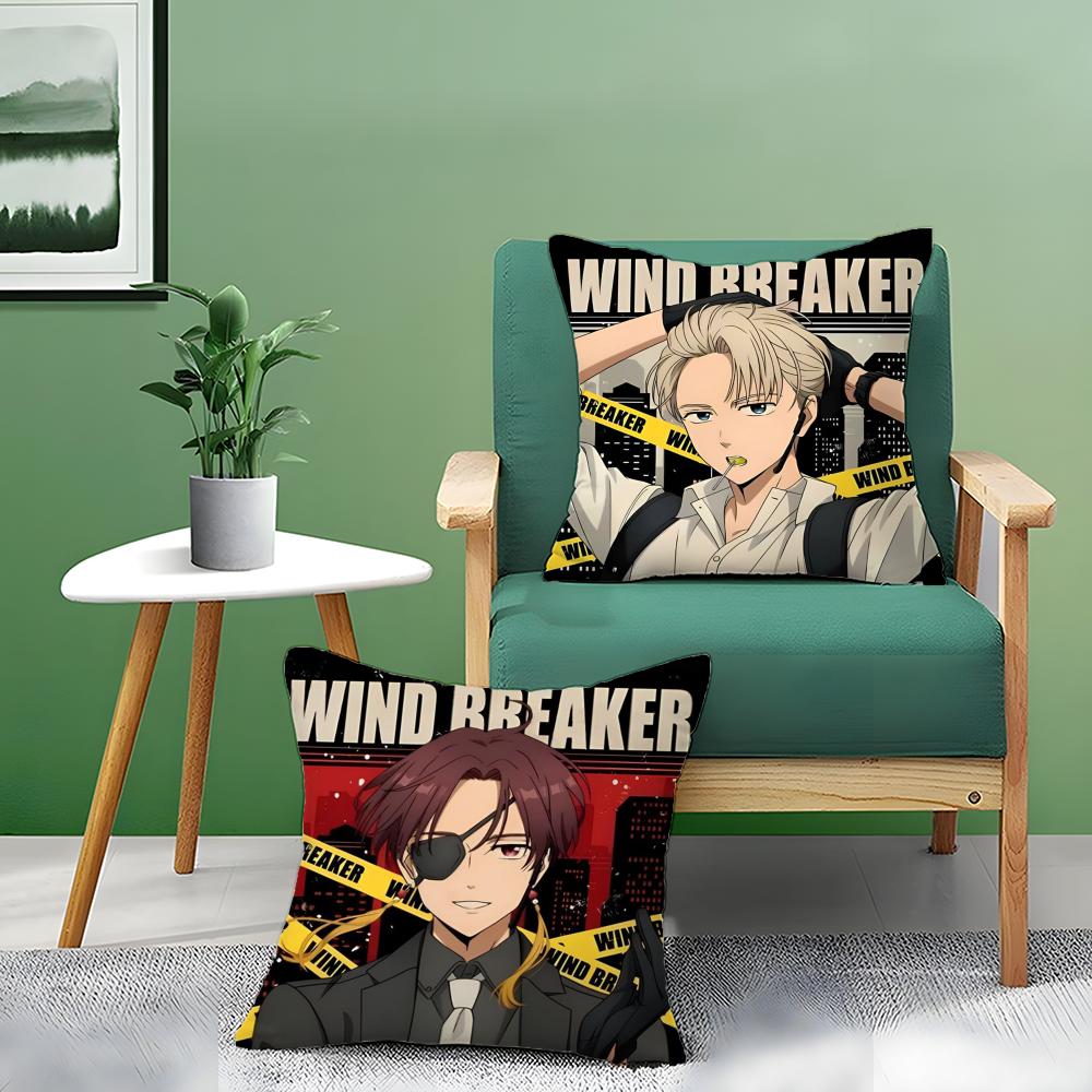 Comic Book Fan W-Wind Breaker Cool Pillow Case Pattern Printed Pillowcase For Living Room Sofa Cushion Cover & Bedroom Decor