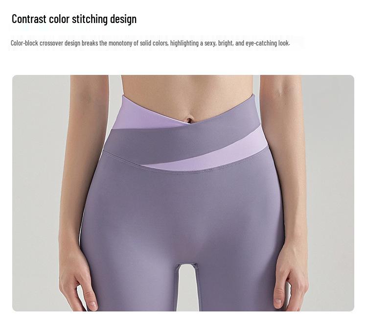 High-Impact Women's Color-block Yoga Set: Shockproof Sports Bra & Vest