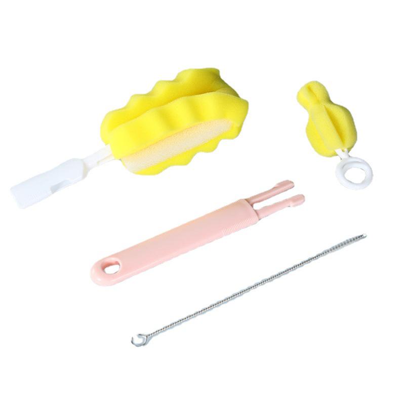 Baby Bottle & Straw Cleaning Brush Set | Nipple, Cup, and Sponge Brushes