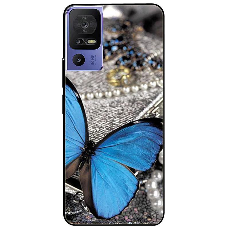 For TCL 40 SE Case 2023 Soft Silicone Protective Black Tiger Lion Funda Coque for TCL 40SE Covers TPU Bumper for TCL40se Paras
