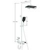 Grey Piano Digital Shower Set Intelligent Brass Bathroom Faucets Hot Cold Waterfall Tap Rainfall Gray Shower System Chuveiro