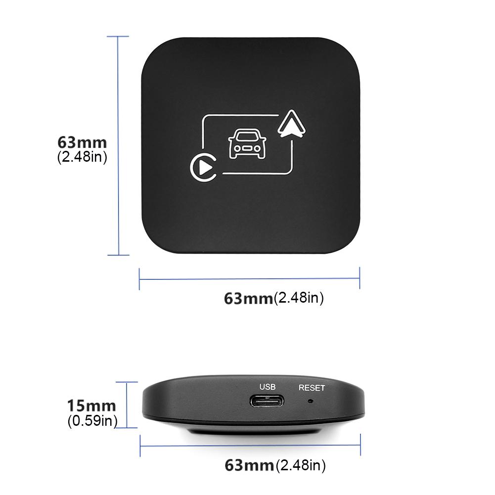 Wireless Carplay Dongle Plug and Play Wireless CarPlay Android Auto Mini Box BT WiFi Auto Connect for Wired CarPlay Android Cars
