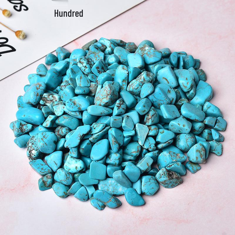 

Turquoise Demagnetization Crystal Gravel for Buddha Worship & Fish Tank Landscaping 3-5 mm