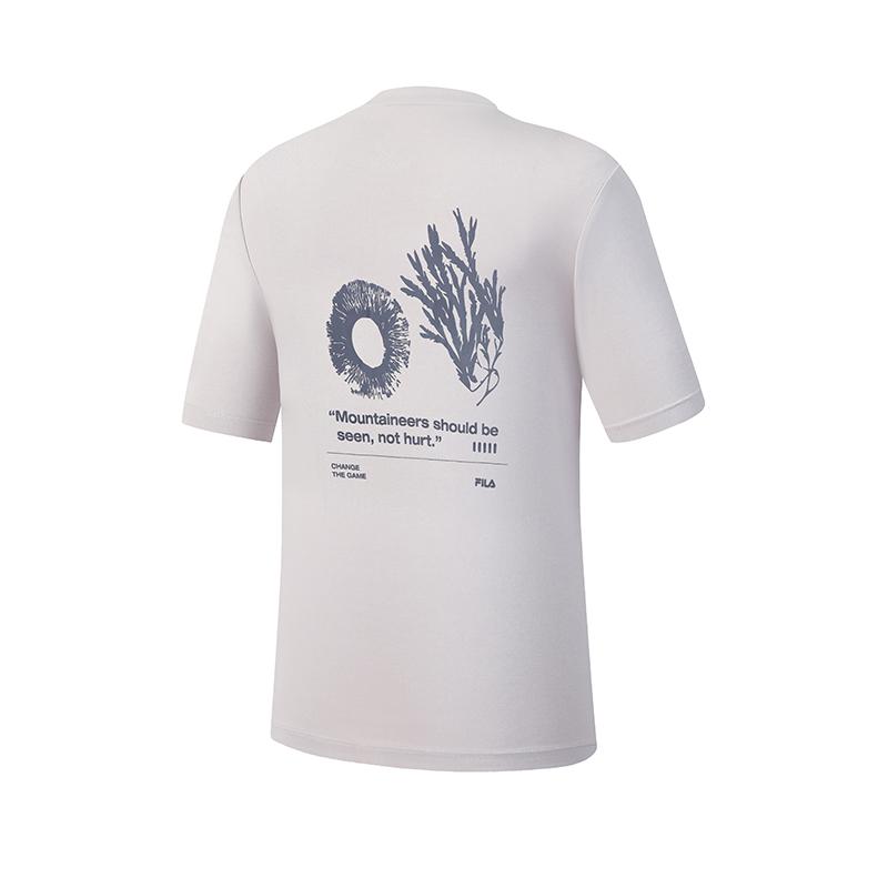 Fila Explore Fashionable Minimalist Classic Trendy Casual Outdoor Mountain Versatile Comfortable Short Sleeve T-Shirt Women Tops A11W627109FGY