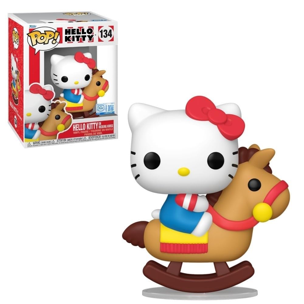 

Funko Hello Kitty Hello Kitty на лошадке-качалке Коллекционная виниловая фигурка Идея для подарка Официальная продукция для фанатов аниме Pop! Премиум - - - - -