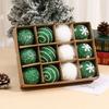 12pcs/box 7CM Christmas Tree Ball Snowflake Foam Ball Crafts New Christmas Ball  Home Party