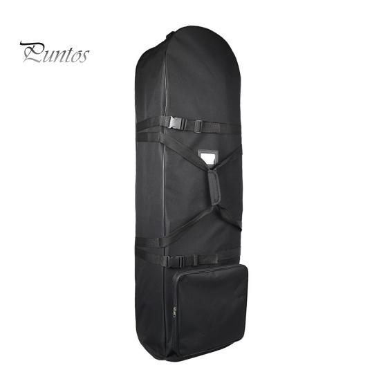 

Дорожная сумка для гольфа с колесами 900D, прочный портативный чехол для путешествий с клюшками для гольфа для авиакомпаний, мягкий складной дорожный чехол для гольфа чёрный