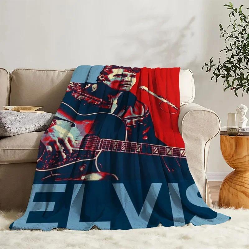 Fleece-Kuscheldecke Elvis-Tagesdecke auf dem Bett Dekorative Sofadecken für die Winter-Schlafzimmerdekoration Boho-Wohnkultur