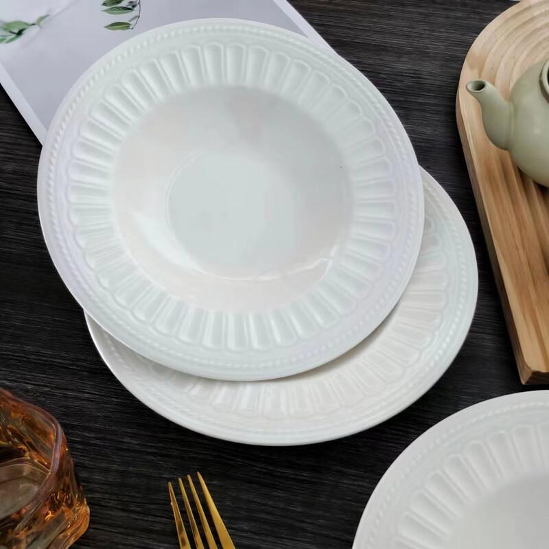 Linpan 8.75-inch Pure Elegant Pasta Bowls (Set of 6)