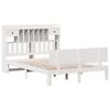 VidaXL Lit bibliothèque sans matelas blanc 160x200 cm bois pin massif 3322697