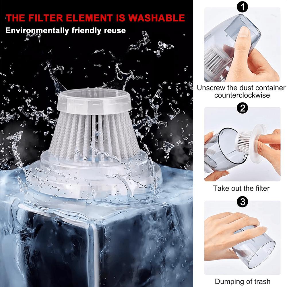 2-in-1 Multi functional Mini Handheld Car Vacuum Cleaner Cordless Portable Auto Vacuum Home Sofa Cleaning Power Tool