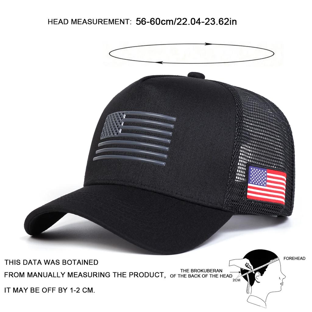 Șepci Unisex din Plasă Baseball cu Broderie Steag American Primăvară și Vară Reglabile în Aer Liber Șepci Casual Pălărie de Soare Șapcă Sportivă