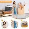 Catholic Virgin Mary Figurine Statue Hand Painted Lightweight Decorative Multipurpose Resin Religious Craft Desktop Ornament