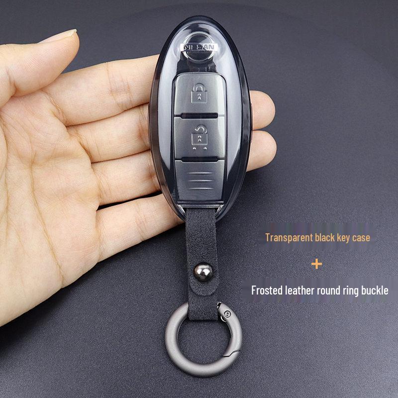 Nissan Schlüsselhülle: Ultradünn, Transparent, Passt für Qashqai, Sylphy, Tiida, X-Trail, Kicks, Terra, Navara, Teana.