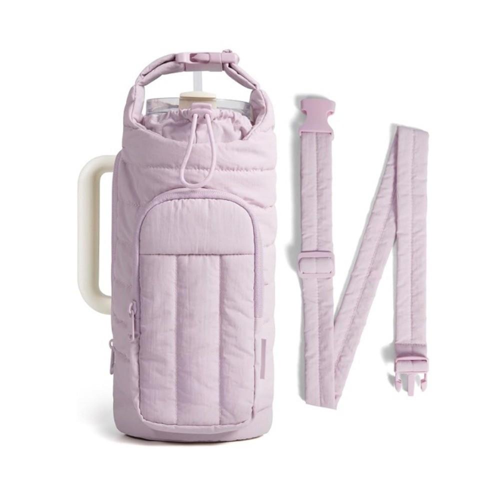 Water-resistant Water Bottle Holder Bag with Strap Portable Insulating Cup Sleeve Large Capacity Gym Accessories