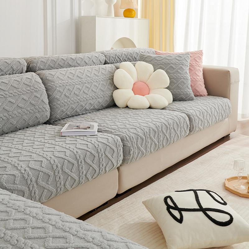 Plush Sofa Cover All-Inclusive Universal Universal Anti-Scratching Sofa Seat Cover Cover Simple Modern Elastic Sofa Cover