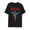 Nirvana In Utero Angel Graphic Print Grunge Rock Band Vintage Style Short Sleeve Streetwear T-Shirt