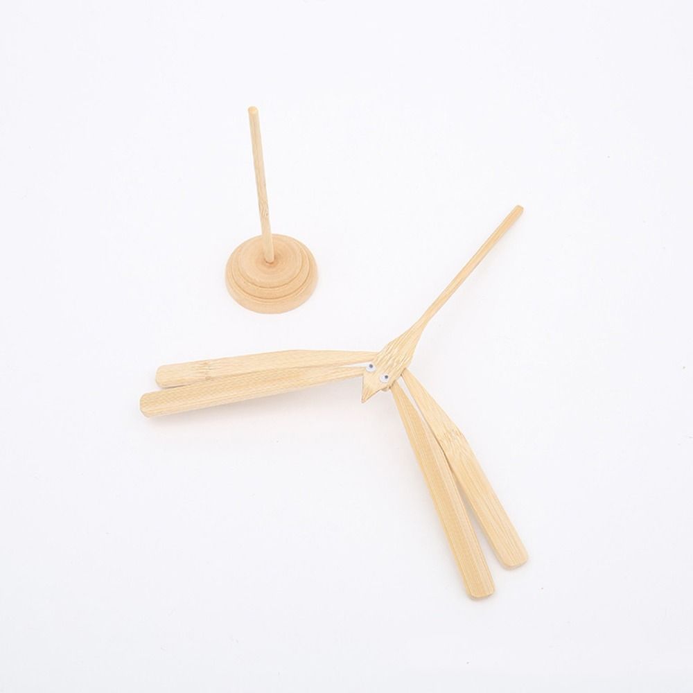 Balance Dragonfly Toys Balanced Bamboo Dragonfly Wooden Flying Arrow Toys Scientific Display Model