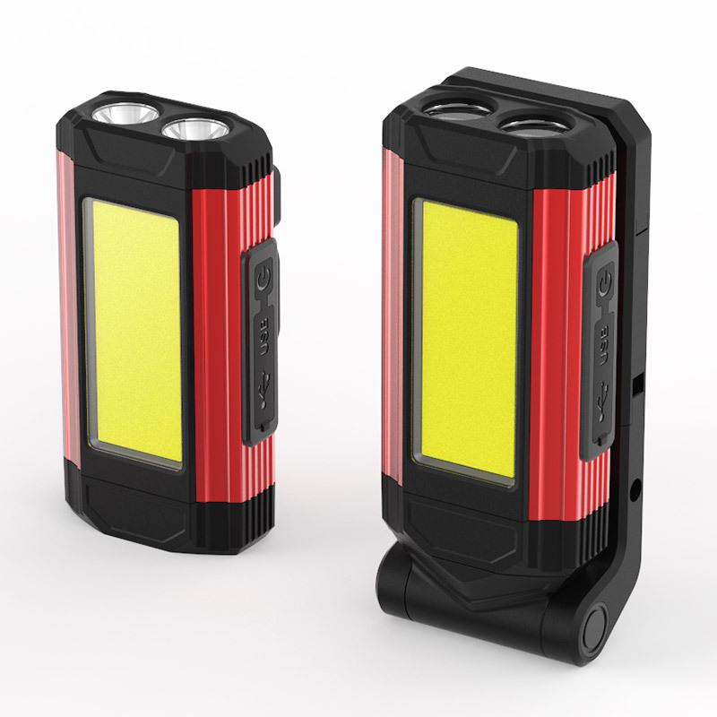Multi-Function USB Rechargeable COB LED Work Light with Magnet