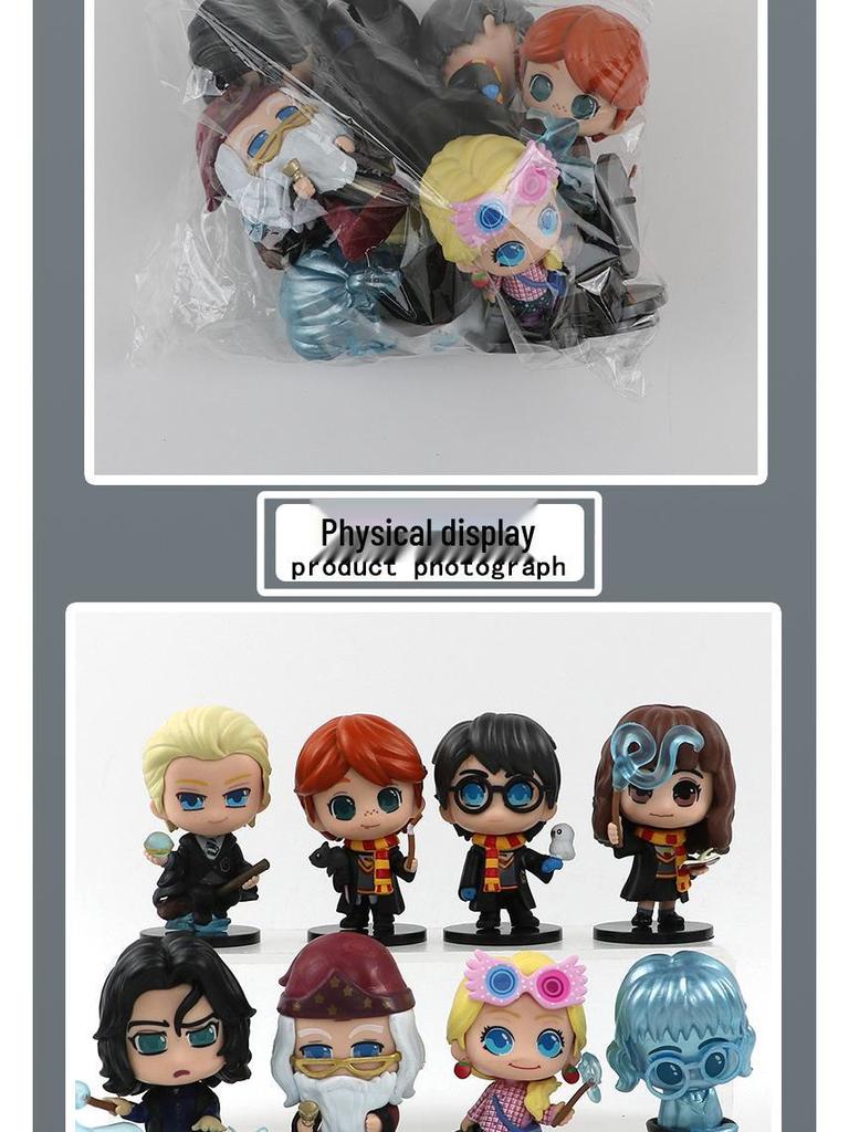 Harry Potter Figurines: 6 Styles of Harry, Hermione, and Ron for Car or Cake Decoration (Blind Box)