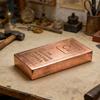 Solid Copper Bar Collectible Ornament High Purity Copper Decorative Ingot Natural Copper Decor Table Display Ornament