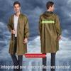 Unisex Full-Length Reflective Rain Poncho - Thickened for Labor Protection