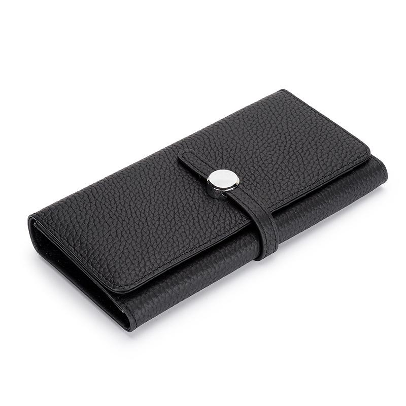 Women's Genuine Leather Large Capacity Folding Wallet Clutch 2025 - Soft Cowhide for Phone & Money