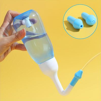 Manual Valve Nasal Irrigation Bottle with 240ml Large Capacity. Fragrance-free and Skin-friendly Design, Reliable Personal Tool