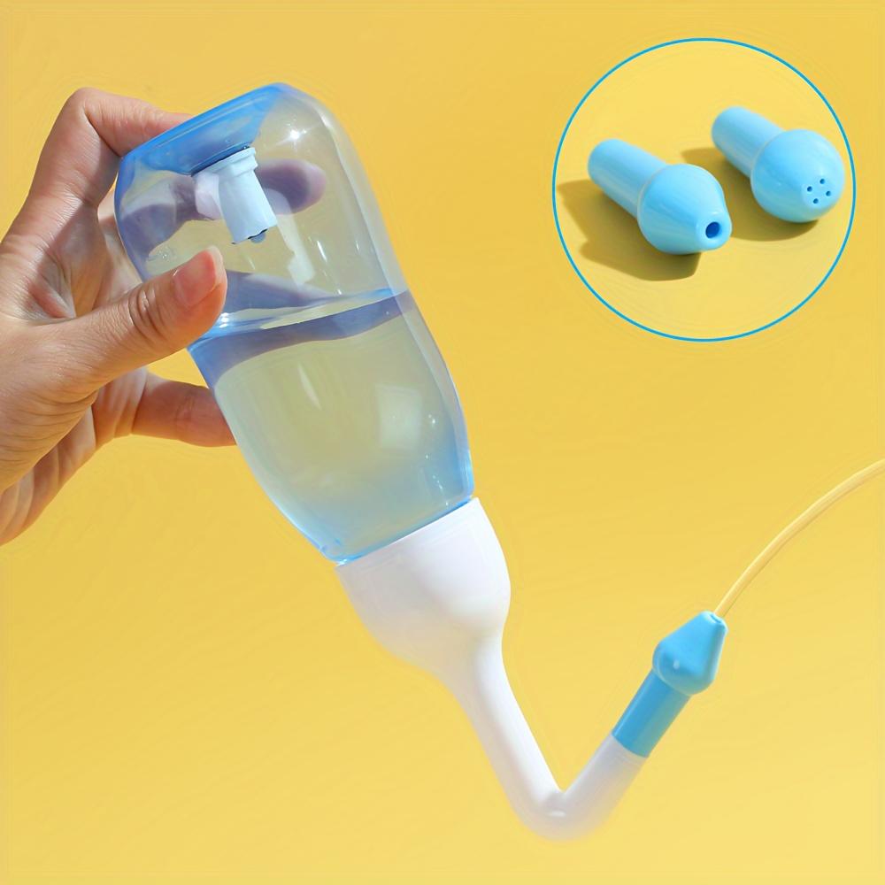 Manual Valve Nasal Irrigation Bottle with 240ml Large Capacity. Fragrance-free and Skin-friendly Design, Reliable Personal Tool