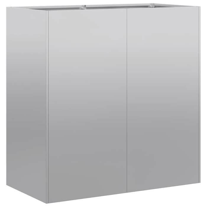 VidaXL Jardinière 80x40x80 cm acier galvanisé, pot de fleurs, support de plantes, lit surélevé, support de jardinière 860715