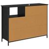 Sideboard in Black Oak Look 100 x 33 x 75 cm Engineered Wood