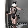 Sexy Lingerie, Cute Little Wildcat, No-take One-piece Mesh, Sexy Uniform Temptation Suit