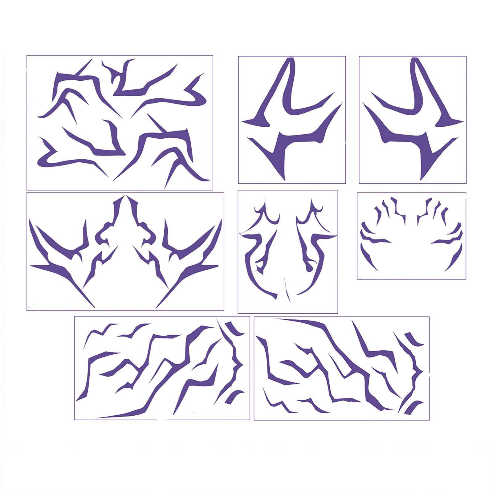 

Вечеринка Ролевая игра Молния- Макияж Наклейки для лица One Size