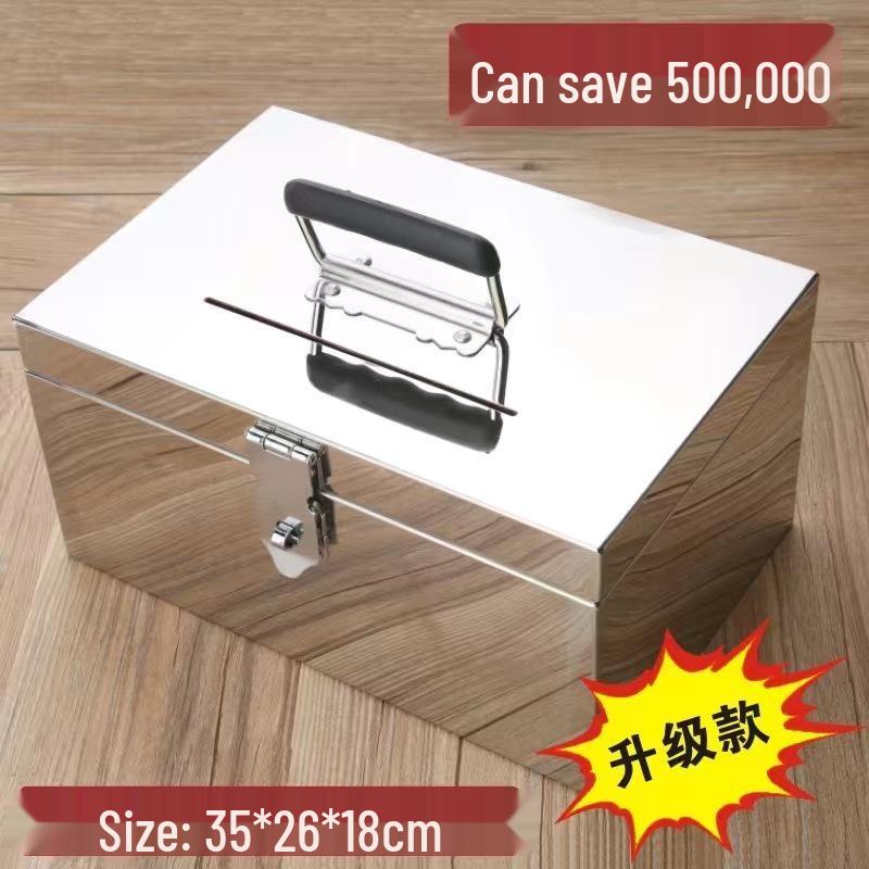 Extra Thick 304 Stainless Steel Password Money Bank Safe