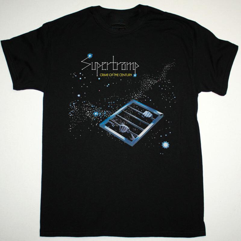 Vtg Supertramp Band Music Tour Heavy Cotton S-234XL Unisex Black Shirt Unisex T-Shirt L