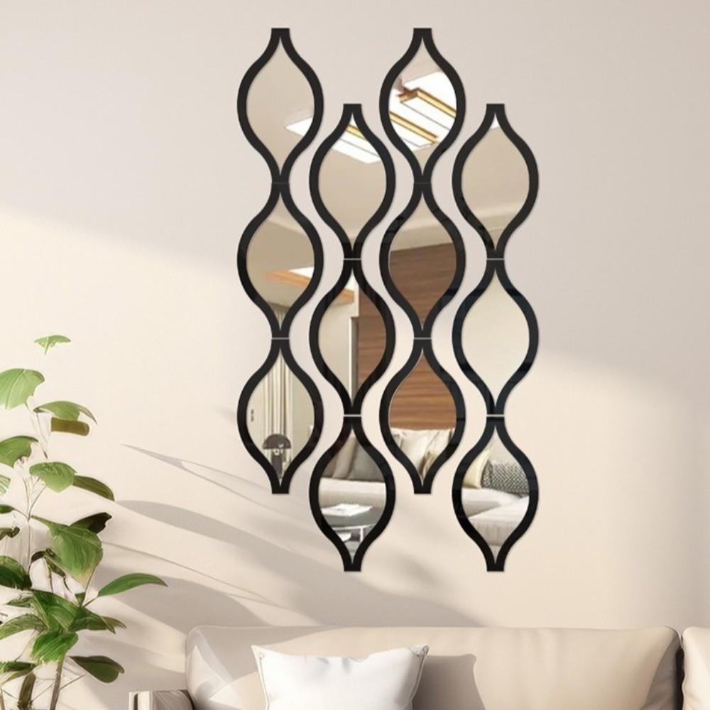 Double-layer Water Drop Wall Stickers Self-adhesive Decorative Mirror Stickers  Home Decor