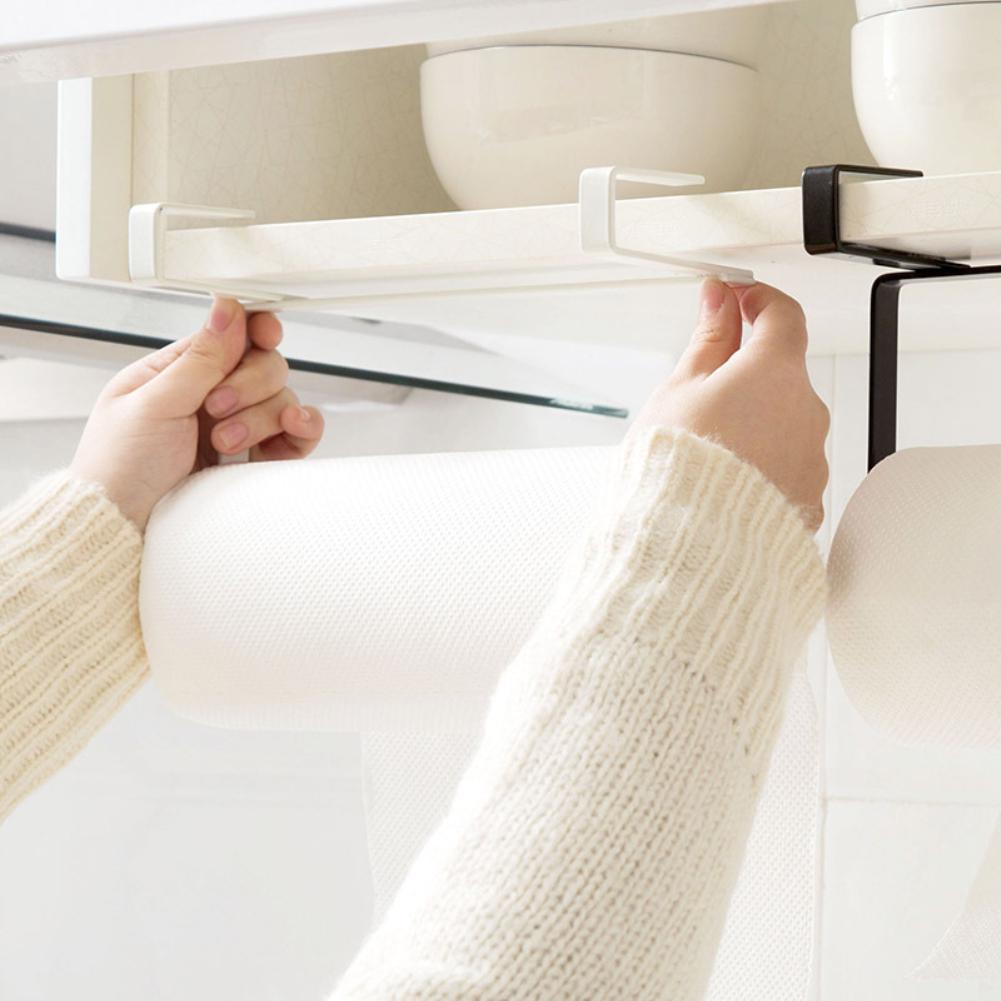Organizer Rack Cabinet Paper Towel Hanger Bathroom