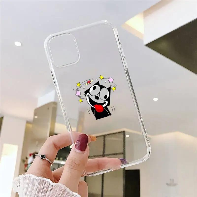 RUICHI Cartoon-Felixs-the-Cats MG Phone Case For Samsung GalaxyS20 S21 S30 FE Lite Plus A21 A51S Note20 Transparent Shell