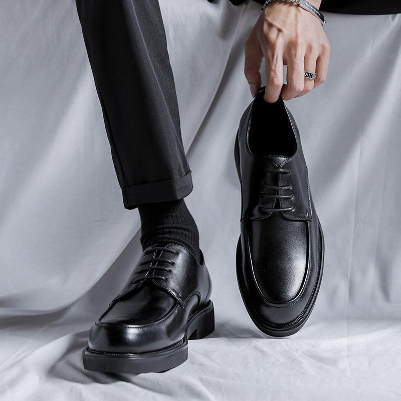 

Британские кожаные туфли мужские деловые высокого класса весна и осень мужские повседневные кожаные туфли с широким носком свадебные туфли 85675-R 44 коричневый