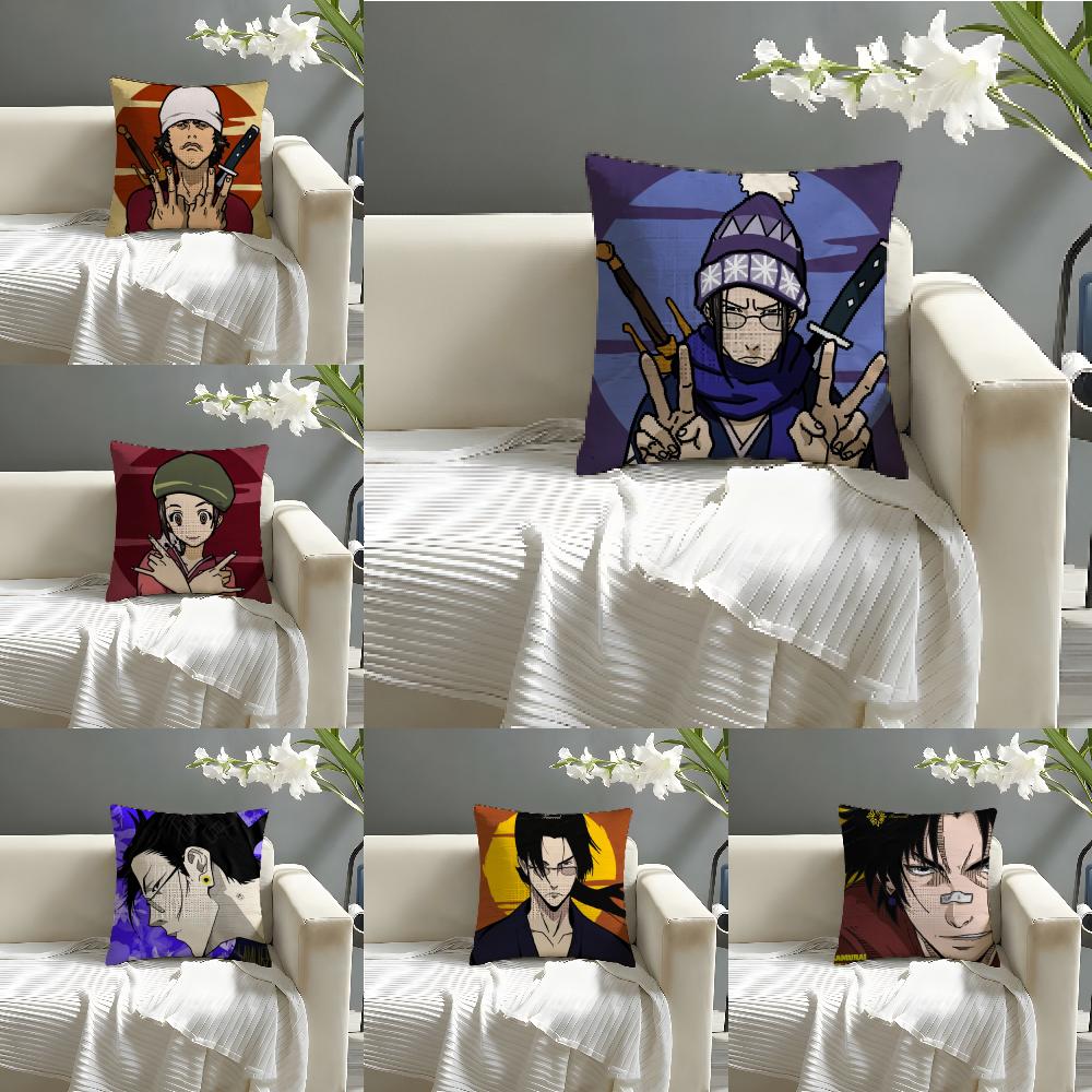 Comic Cartoon S-Samurai Champloo Pillow Case Linen Pillow Case Sofa Home Decor Cushion Cover Cushion Cove